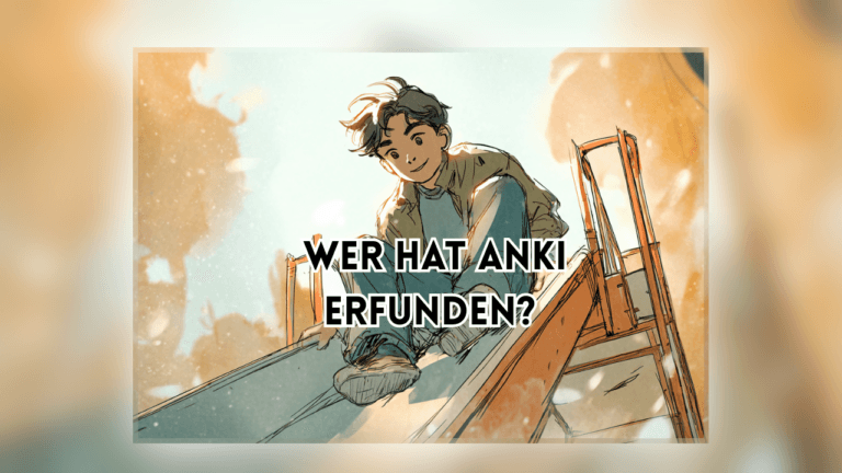 Anki und Spaced Repetition – Illustration einer Person auf einer Rutsche als symbolische Darstellung des Lernprozesses mit wiederholten Intervallen.